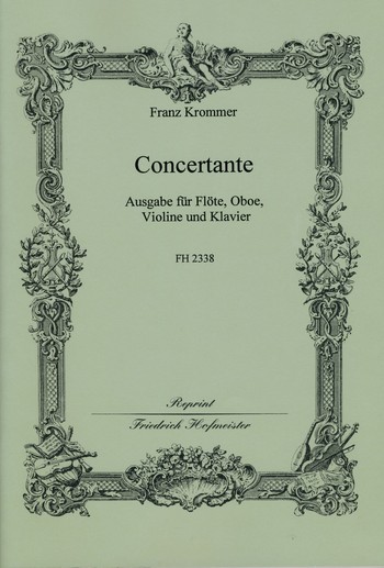 Concertante fr Flte, Oboe, Violine und Klavier Partitur