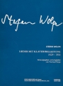 Lieder mit Klavierbegleitung 1929-1933 fr Gesang und Klavier