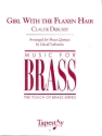 Girl with the flaxen Hair for 2 trumpets, horn, trombone and tuba score and parts