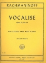 Vocalise op.34,14 string bass and piano