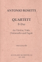 Quartett B-Dur fr Fagott und Streichtrio Partitur+Stimmen