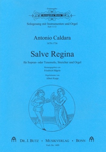 Salve regina fr Sopran solo, Streichquartett und Orgel Partitur und Streicherstimmen