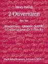 2 Ouvertren  fr 4 Blockflten (SATB) Partitur und Stimmen