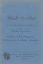 Maske in blau Libretto