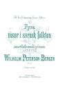 Fyra visor i svensk folkton op.5 for voice and piano (schwed)