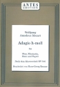 Adagio h-Moll nach dem Klavierstück KV540 für Oboe, Klarinette, Horn und Fagott,  Partitur und Stimmen