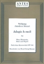Adagio h-Moll nach dem Klavierstck KV540 fr Oboe, Klarinette, Horn und Fagott,  Partitur und Stimmen