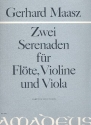 2 Serenaden fr Flte, Violine und Viola Partitur und Stimmen