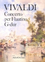 Concerto G-Dur op.44,11 fr Flautino (Sopr.-Bfl.), Streicher und Bc Klavierauszug
