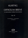 Officium breve in memoriam Andreae Szervanszky op.28 fr Streichquartett Partitur
