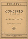 Concerto d minor op.47 for violin and piano
