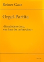 Herzliebster Jesu was hast du verbrochen Partita fr Orgel