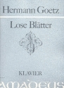 Lose Bltter fr Klavier