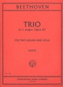 Trio C major op.87 for 2 oboes and englischhorn for 2 violins and viola, parts