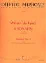 Sonate a-Moll op.6,4 fr Blockflte (Flte/Violine) und Bc