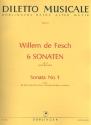 Sonate F-Dur op.8,1 fr Blockflte (Flte/Violine) und Bc