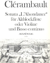 Sonata L'Aabondance fr Altblockflte (Violine) und Bc