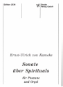 SONATE UEBER SPIRITUALS FUER POSAUNE UND ORGEL