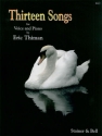 13 SONGS FOR VOICE AND PIANO (ENGL)