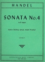 Sonata D major no.4 for string bass and piano