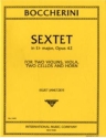 Sextet E flat major op.42 for 2 violins, viola, 2 cellos and horn parts