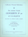 concerto fa majeur no.20 pour 2 cors, orchestre a cordes et cembalo reduction pour 2 cors et piano