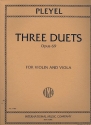 3 Duets op.69 for violin and viola
