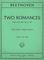 2 Romances op.40 and op.50 for viola and piano