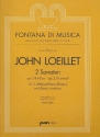 2 Sonaten op.1,4 und op.2,8  fr 2 Altblockflten (Flten) und Bc