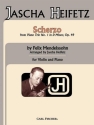 SCHERZO (FROM PIANO TRIO) FOR VIOLIN AND PIANO HEIFETZ, ED.