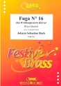 FUGA NO.16 FOR BRASS QUARTET DAS WOHLTEMPERIERTE KLAVIER SCORE+PARTS