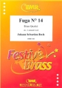 Fuga no.14 for brass quartet Das Wohltemperierte Klavier score and parts