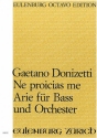 Ne proicias me (Arie) fr Bass und Orchester (mit Solo Horn) Partitur