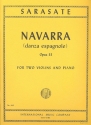 Navarra (danza espagnole) op.33 for 2 violins and piano parts