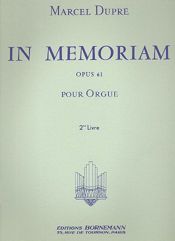 In memoriam op.61 vol.2 pour orgue