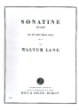 Sonatine e-Moll op.4 fr Klavier linke Hand allein