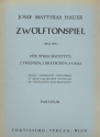 Zwlftonspiel Mai 1958 fr 2 Violinen, 2 Violen und 2 Violoncelli,    Partitur