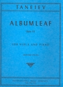 Albumleaf op.33 for viola and piano