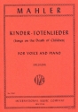 Kindertotenlieder for medium voice and piano (dt/en)