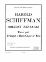 HOLIDAY FANFARES FOR 3-PART TRUMPET/HORN CHOIR OR TRIO MUSIC FOR BRASS 144   SCORE+PARTS