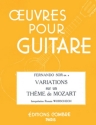 VARIATIONS SUR UN THEME DE MOZART OP.9 POUR GUITARE WORSCHECH, R., ARR.