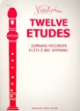 12 Etudes for soprano recorder