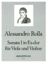 Sonata Es-Dur Nr.1 fr Viola und Violine Stimmen