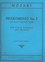 Divertimento B major KV439c no.3 for flute, clarinet and bassoon parts