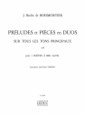 PRELUDES ET PIECES EN DUOS SUR TOUS LES TONS PRINCIPAUX POUR 2 FLUTES A BEC ALTO