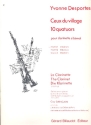 CEUX DU VILLAGE VOL.1 4 QUATUORS POUR CLARINETTES PARTITION ET PARTIES