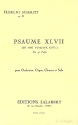 Psaume no.47 op.38 pour orchestre orgue, choeurs et solo partition de poche