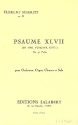 Psaume no.47 op.38 pour orchestre orgue, choeurs et solo partition de poche