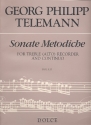 Sonate metodiche for treble (alto) recorder and bc parts