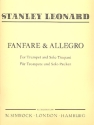 Fanfare and Allegro für Trompete und Solo-Pauken Partitur und 2 Stimmen